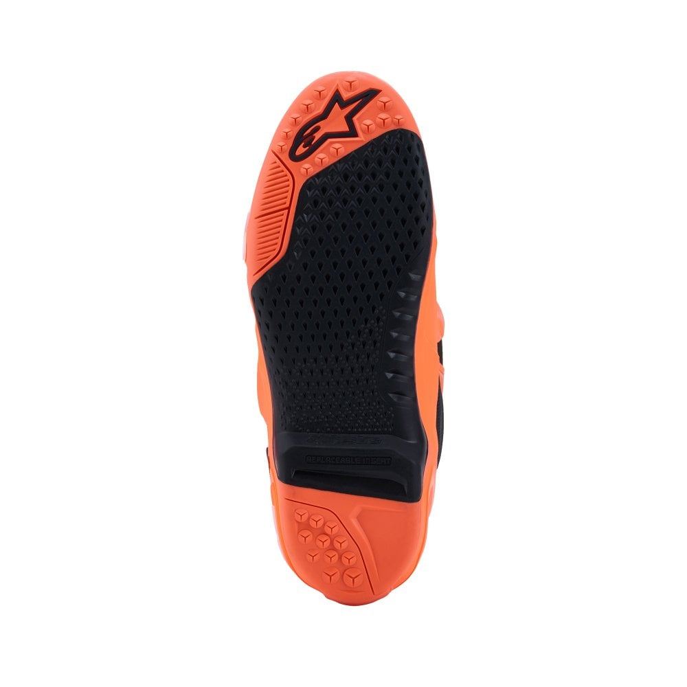 Alpinestars 2026 Tech 10 Supervented MX Boots Orange Flo Black White