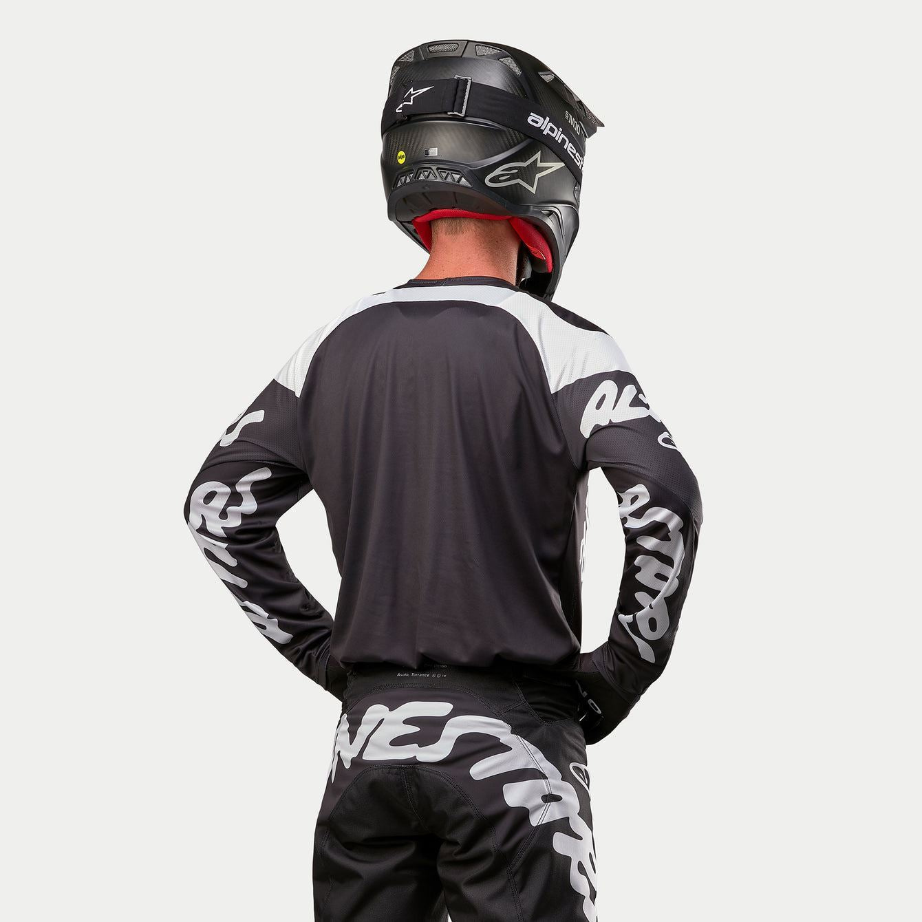 Alpinestars 2024 Racer Hana Motocross Jersey Black White Clearance