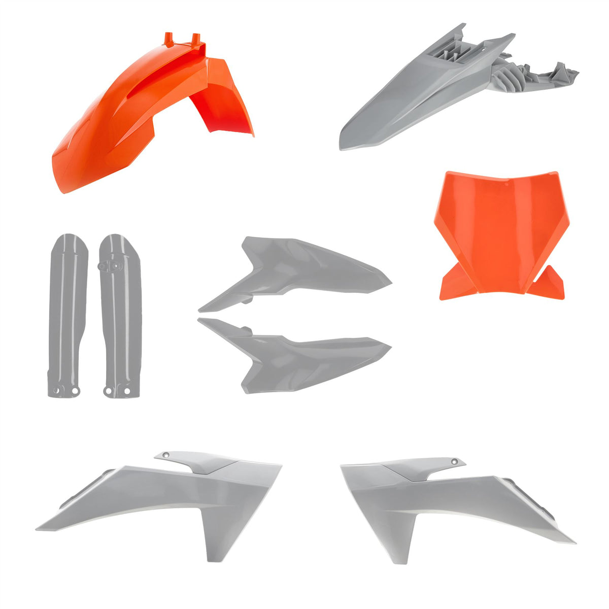 Acerbis Full Plastic Kit Orange Grey For KTM SX 65 2024-2027