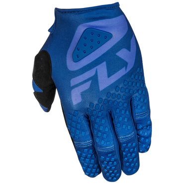 Fly Racing 2025 Kinetic Sym Motocross Gloves Ultramarine Dark Blue