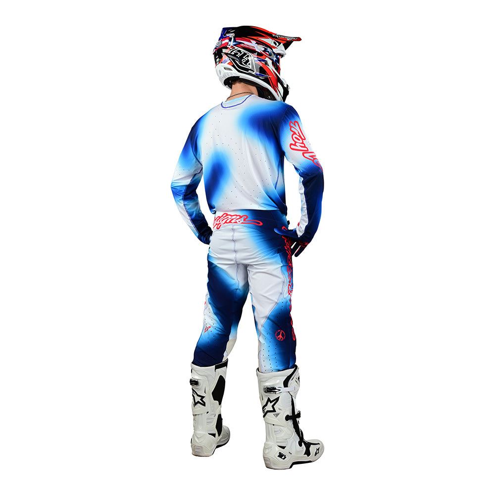 Troy Lee Designs 2024 Motocross Combo Kit SE Pro Ultra Lucid White Blue