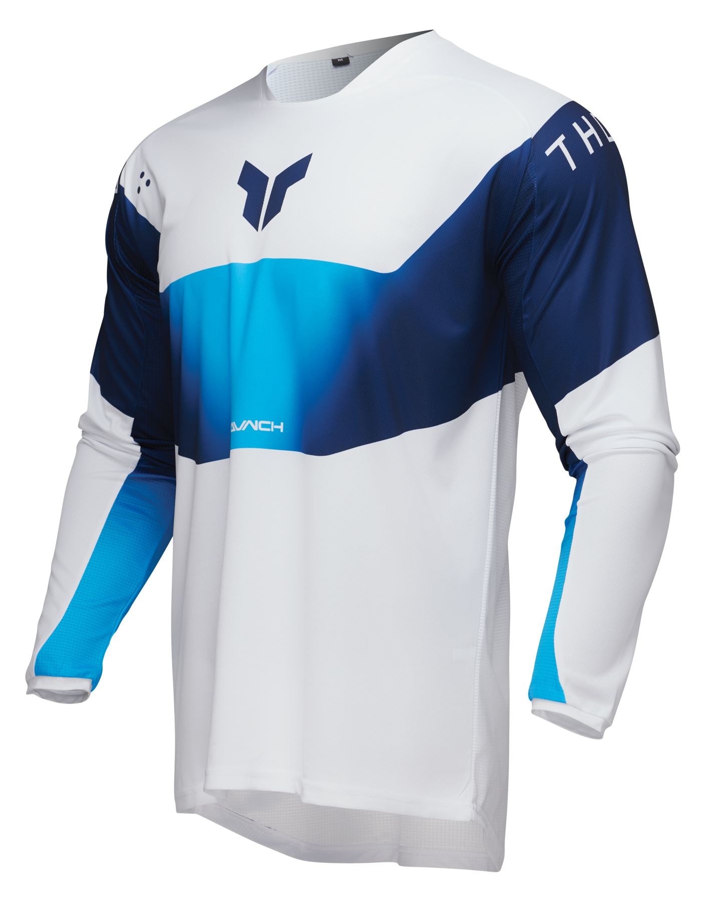 Thor 2025 Motocross Jersey Launchmode Storm White Blue