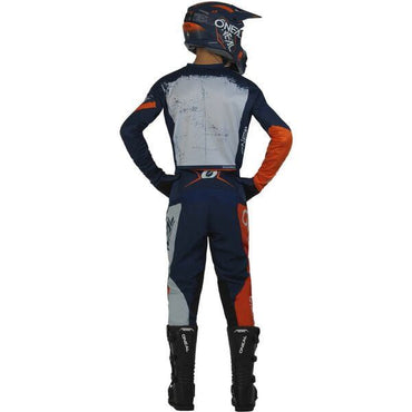O'Neal 2024 Motocross Combo Kit Element Shocker Blue Orange
