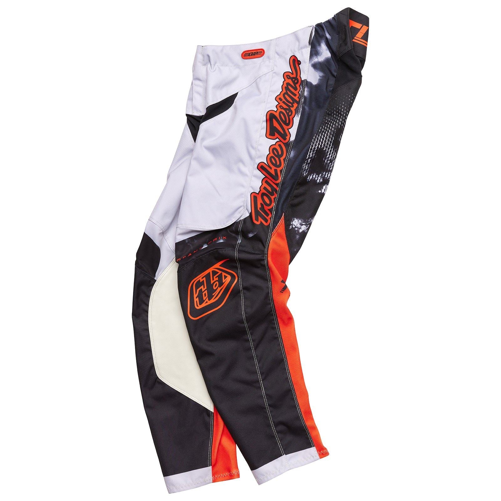 Troy Lee Designs 2025 Youth GP Astro Light Grey Orange Race Pants