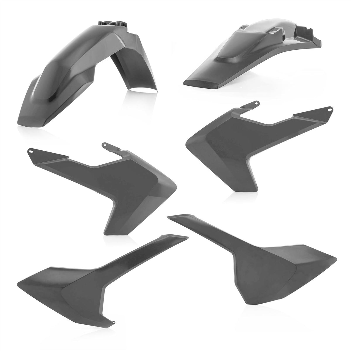 Acerbis Lower Fork Covers Grey For Husqvarna TE 125 2016