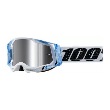 100% MX Goggles Racecraft 2 Mixos Flash Silver Mirror