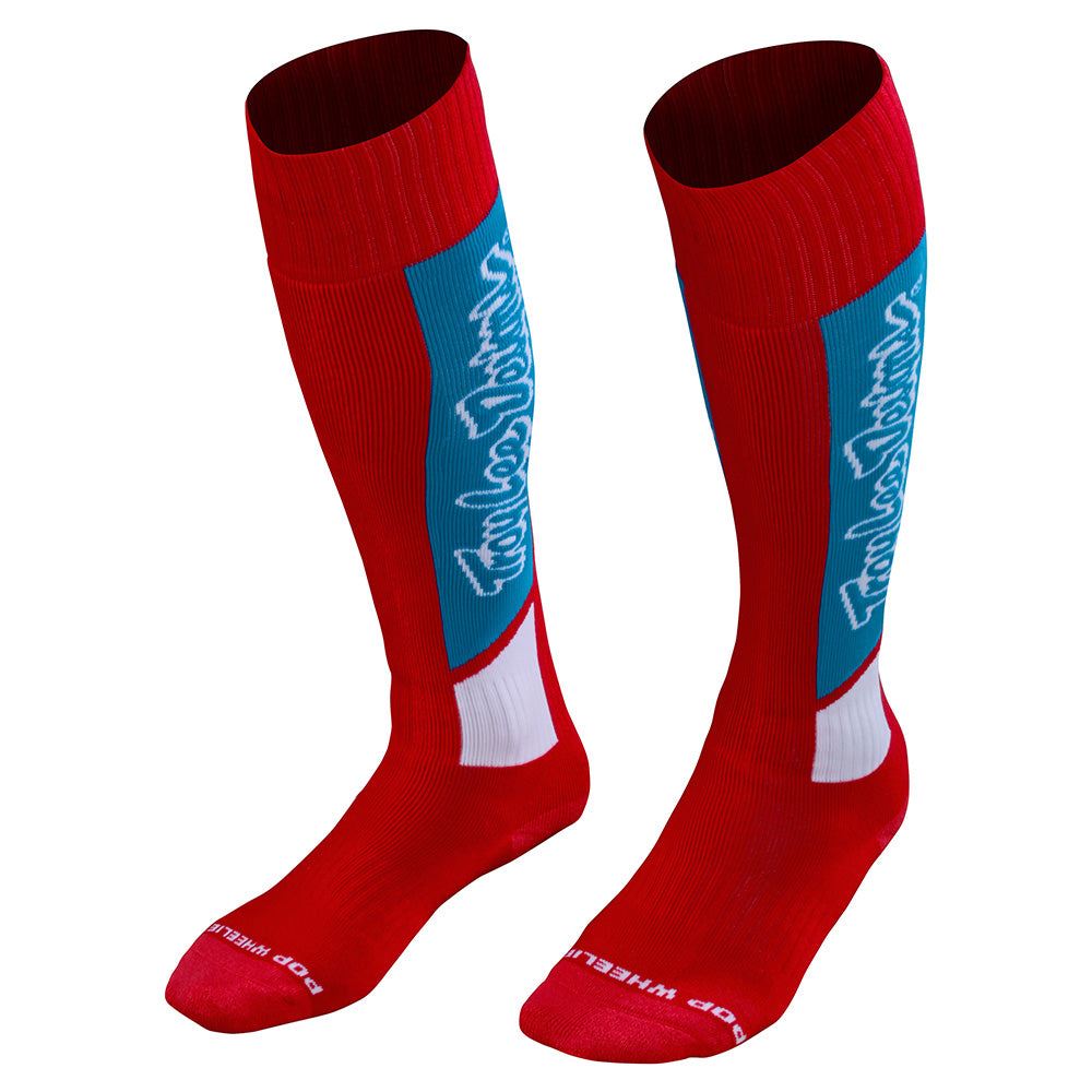 Troy Lee Designs 2024 Youth GP MX Thick Sock Vox Red M/L
