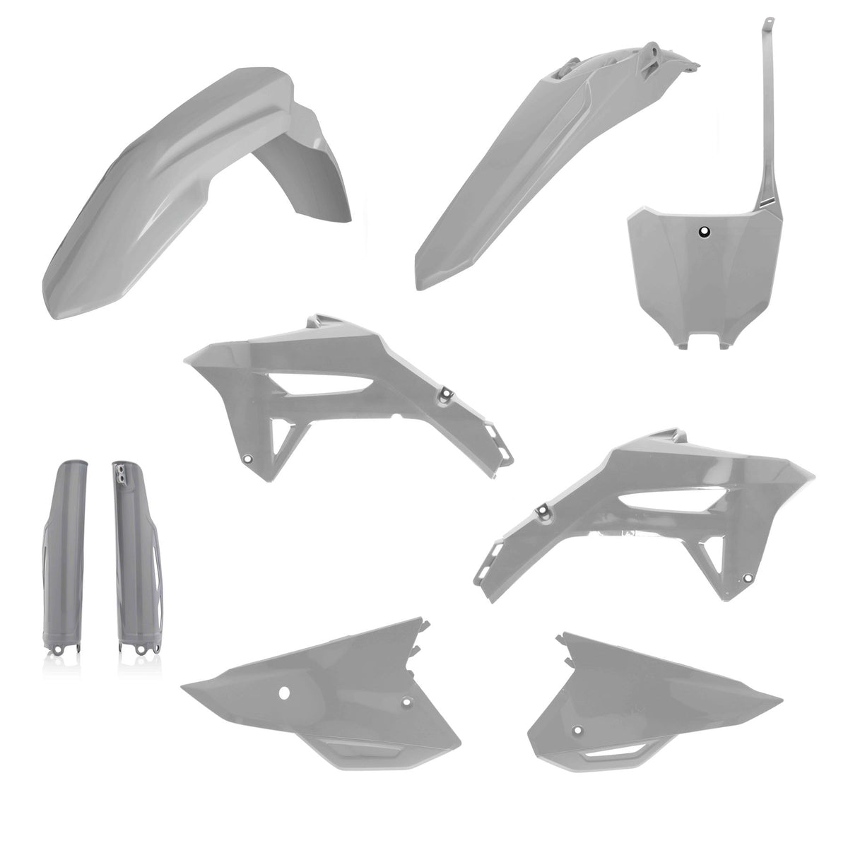 Acerbis Full Plastic Kit Grey For HONDA CRF 450 R 2021-2024