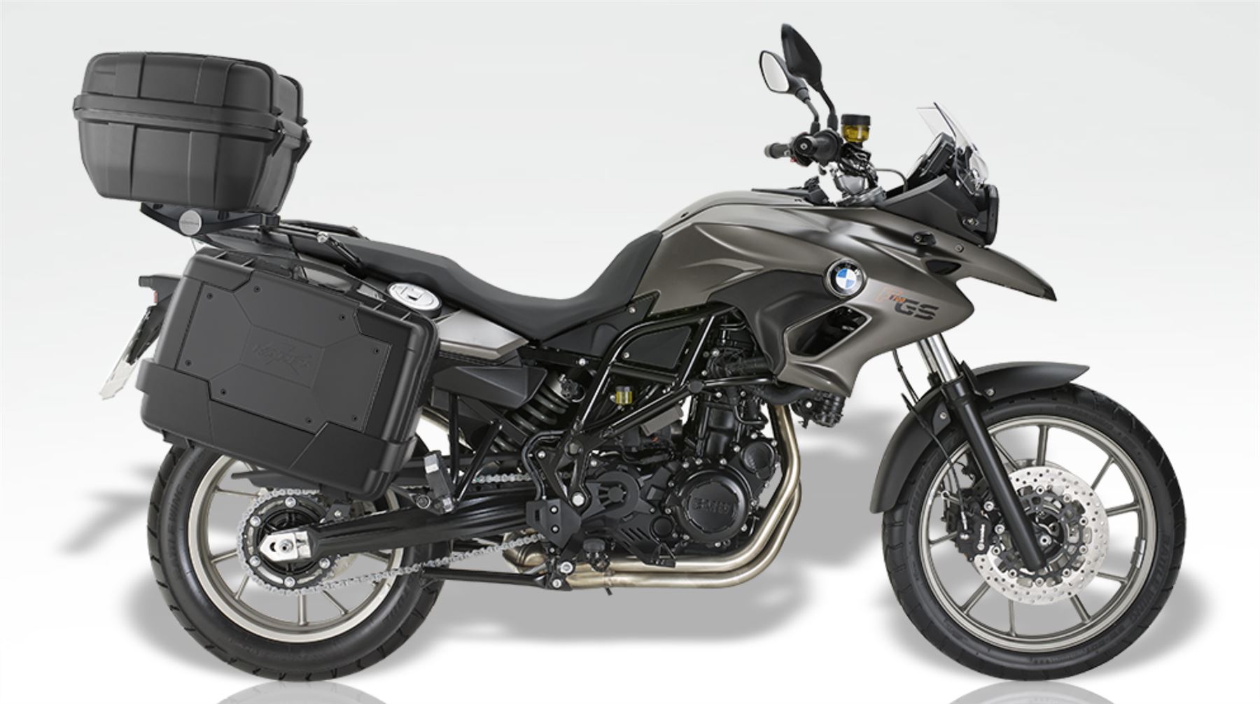 Kappa GARDA MONOKEY Full Luggage System Matt Black For BMW F 700 GS 2012-2018