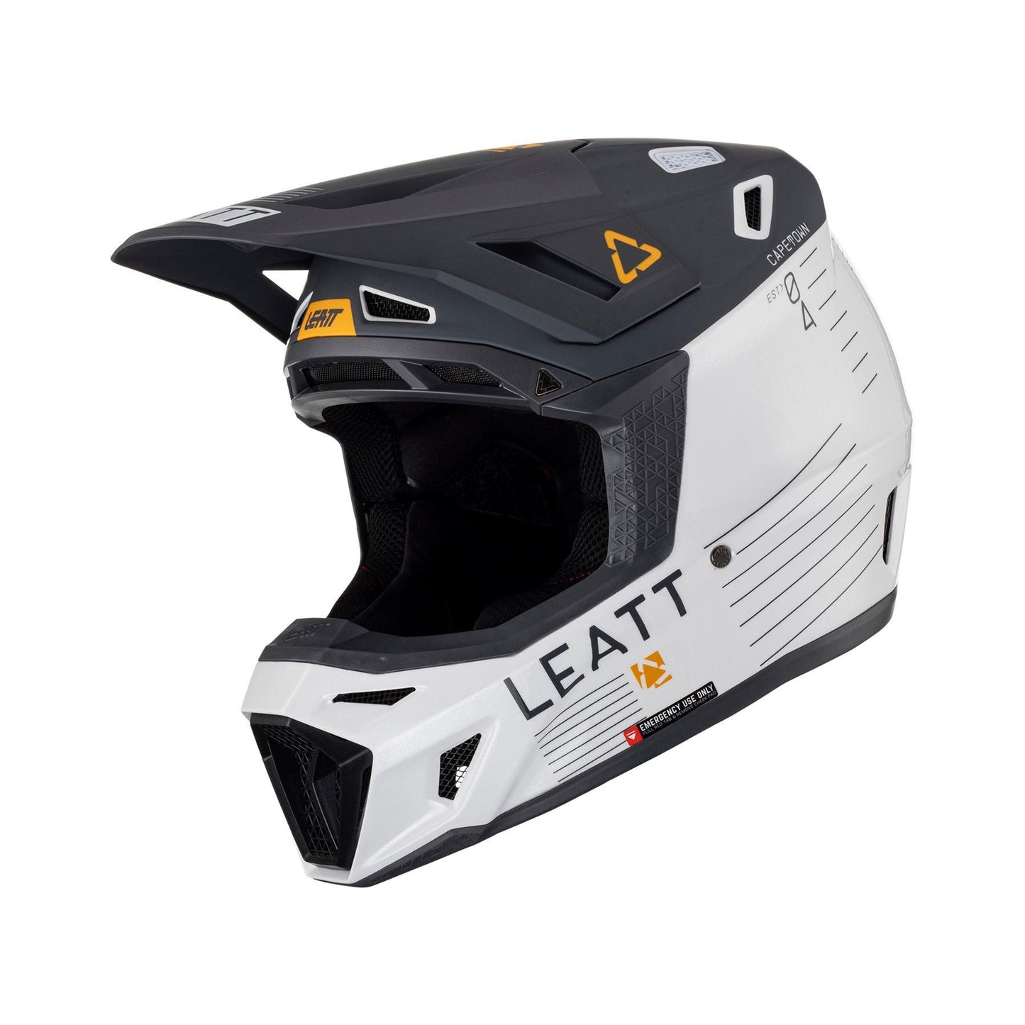 Leatt 2024 Helmet Moto 8.5 V23 Metallic with 5.5 Goggles Bag