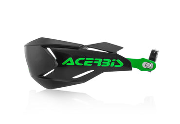 Acerbis X-Factory Black Green Handguards For 22mm Oversize 1 1/8 Bars