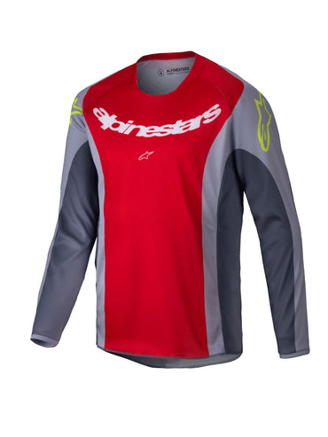 Alpinestars 2025 Racer Melt Youth Motocross Combo Kit Bright Red Grey