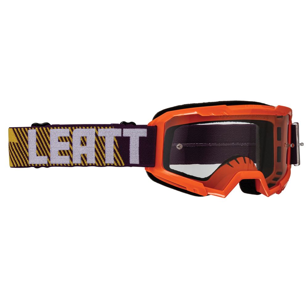 Leatt 2025 Motocross Goggles Vizion 2.5 Youth Orange - Clear Lens