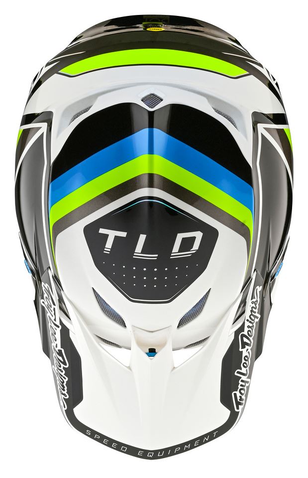 Troy Lee Designs 2025 SE5 Composite Helmet Reverb White Blue