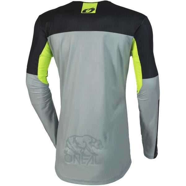 O'Neal 2025 Motocross Jersey Mayhem Hexx Grey Neon Yellow