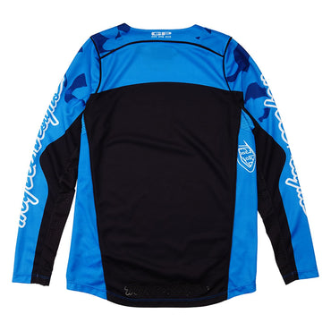 Troy Lee Designs Spring 2025 MX Jersey GP PRO Youth Blotted Jersey Bright Blue