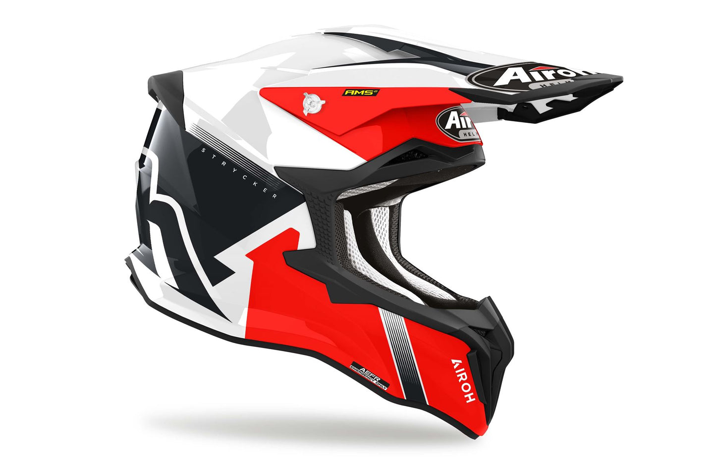 Airoh Helmet 2024 Strycker Blazer Red Gloss Composite Carbon