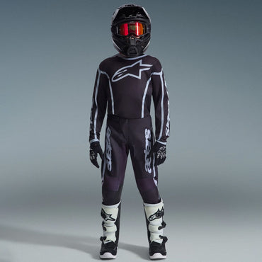 Alpinestars 2026 Youth Fluid Apex Motocross Combo Kit Black Grey
