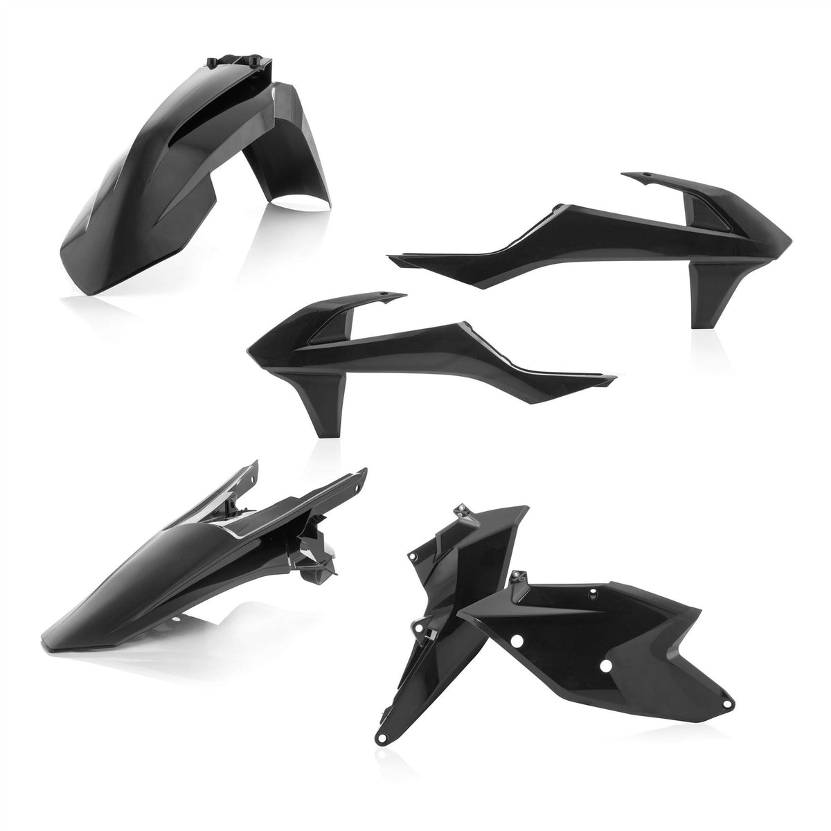 Acerbis Plastic Kit Black For KTM SX 250 2017-2018
