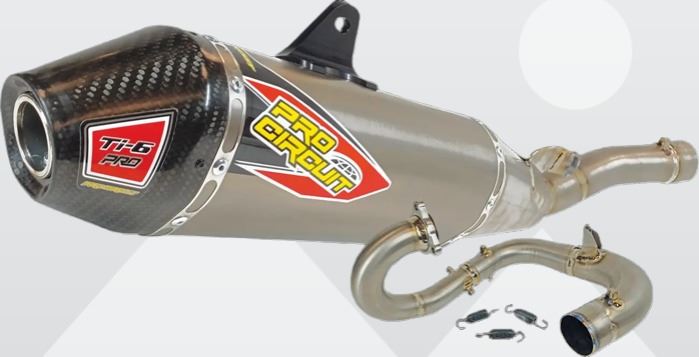 Pro Circuit Ti-6 Pro Titanium Exhaust System For Yamaha YZ 450 F Monster Energy Racing Edition 2023-2025