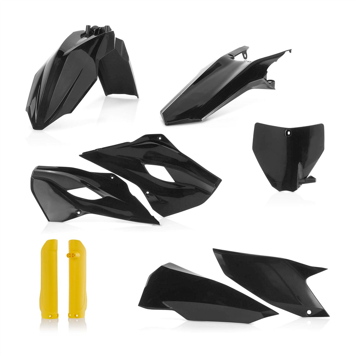 Acerbis Full Plastic Kit Black Yellow 0021819.318