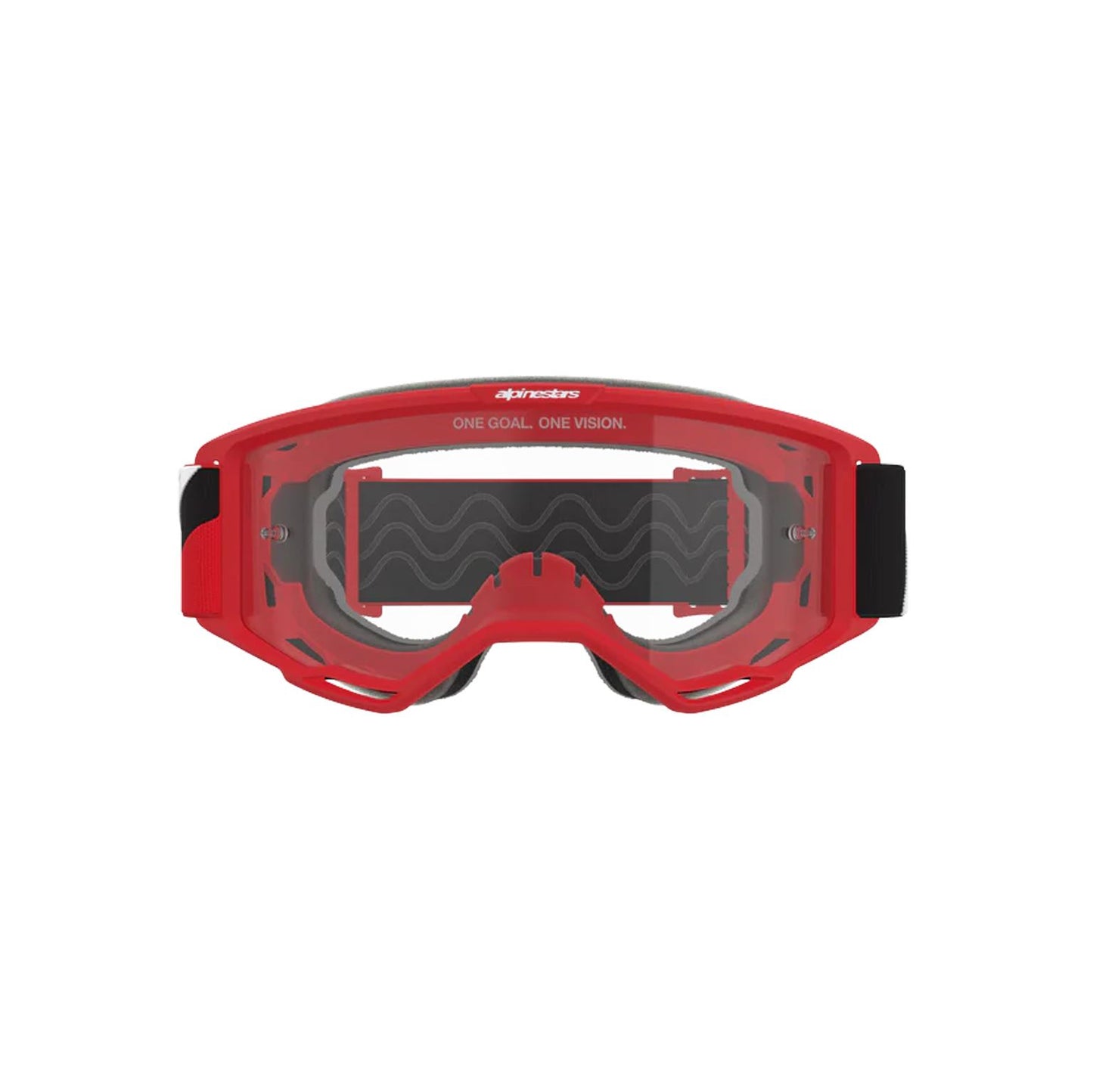 Alpinestars 2026 Vision OTG Motocross Goggles Red Black White Clear One Size