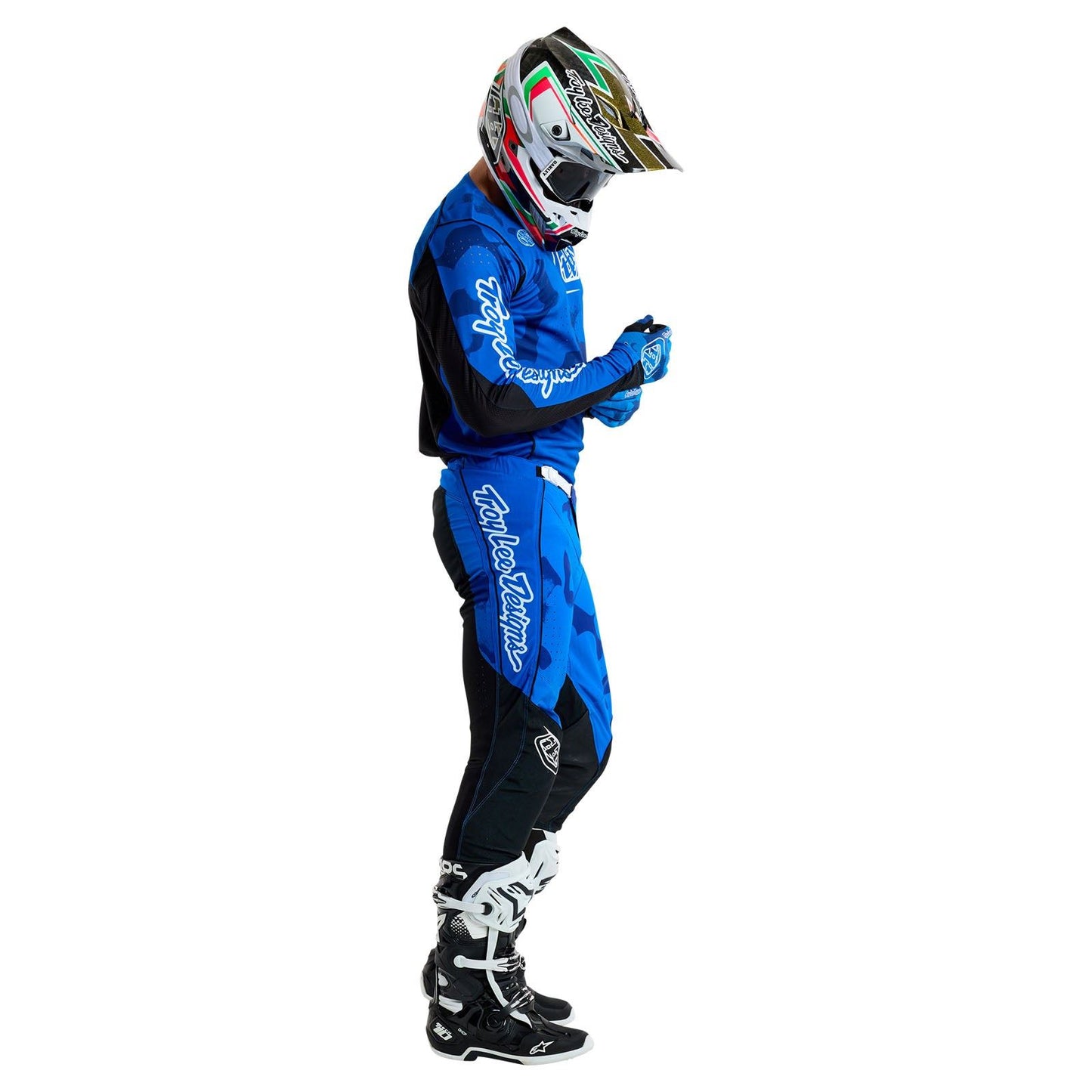 Troy Lee Designs Spring 2025 MX Combo Kit SE PRO Blotted Bright Blue