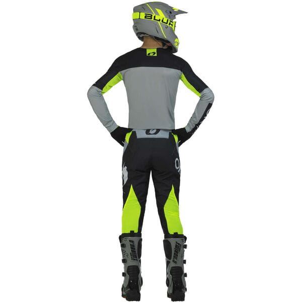 O'Neal 2025 Motocross Combo Kit Mayhem Hexx Grey Neon Yellow