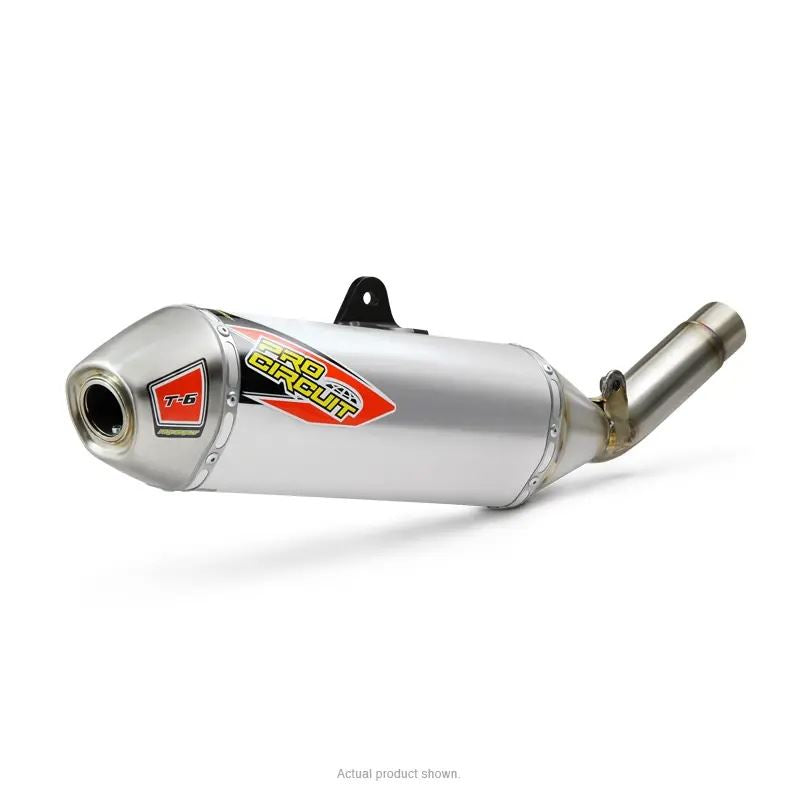 Pro Circuit T-6 Stainless Slip-On Silencer For Honda CRF 450X 2019-2024