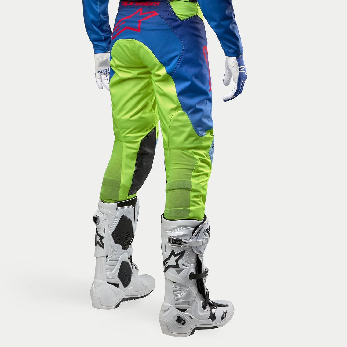 Alpinestars 2024 Racer Hoen Motocross Combo Kit Pants & Jersey Yellow Fluo Blue Night Navy Clearance