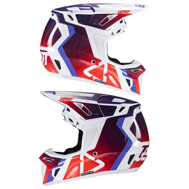 Leatt 2025 Composite Motocross Helmet V25 8.5 Sunburn With 5.5 Goggles