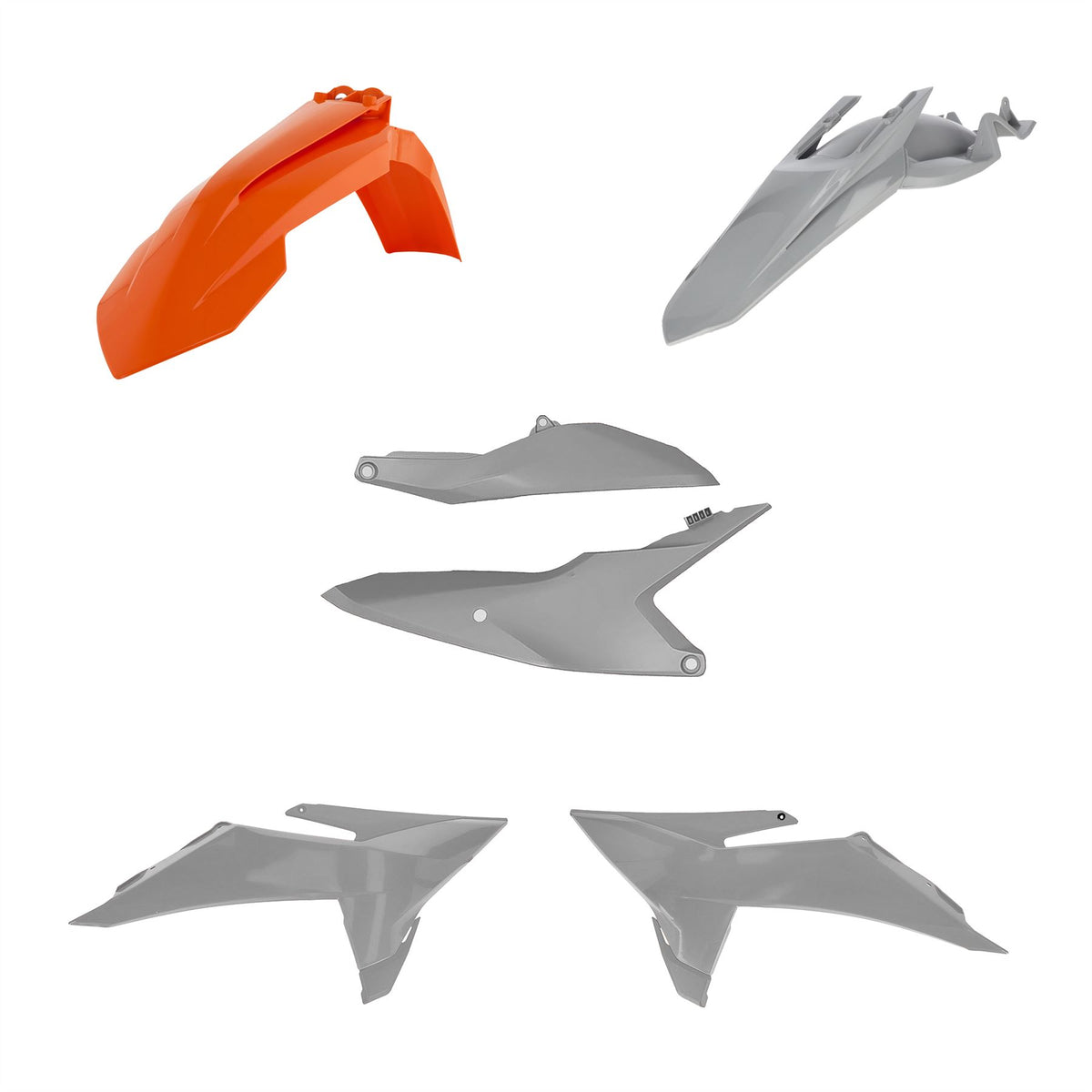 Acerbis Plastic Kit Orange Grey For KTM SX 85 2025-2027