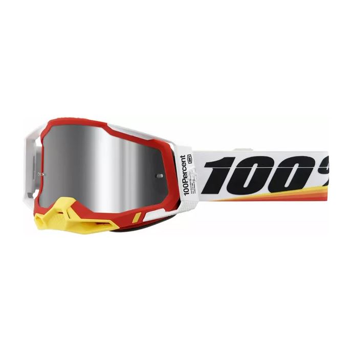 100% MX Goggles Racecraft 2 Arsham Red Silver Mirror