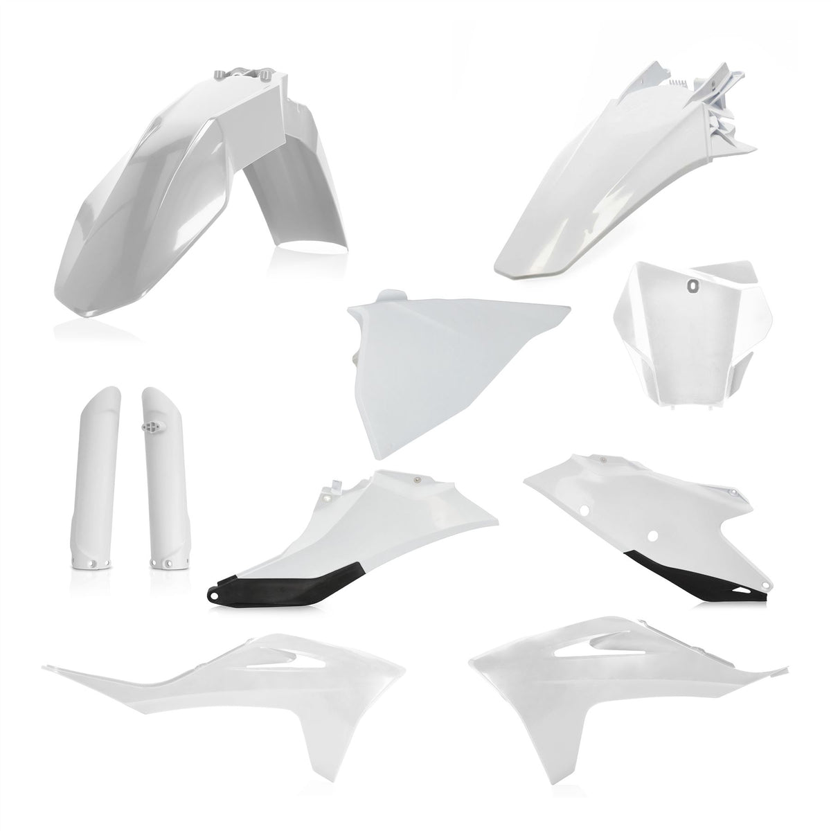 Acerbis Full Plastic Kit White Black For Gas Gas MC 450 F 2021-2023