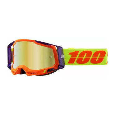 100% MX Goggles Racecraft 2 Panam Gold Mirror