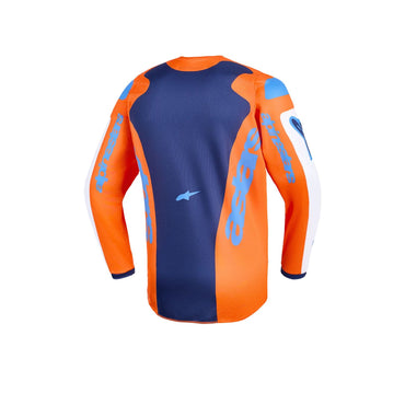 Alpinestars 2026 Youth Fluid Grid Motocross Jersey Orange Ucla Blue