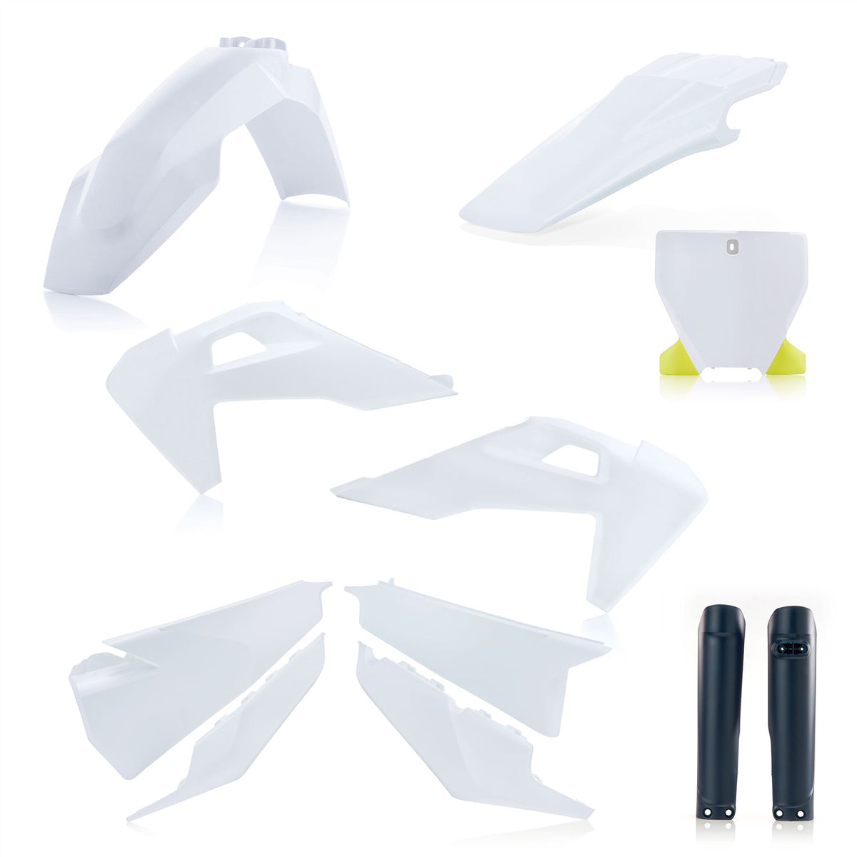 Acerbis Plastic Kit Black For Husqvarna FX 350 2023-2024