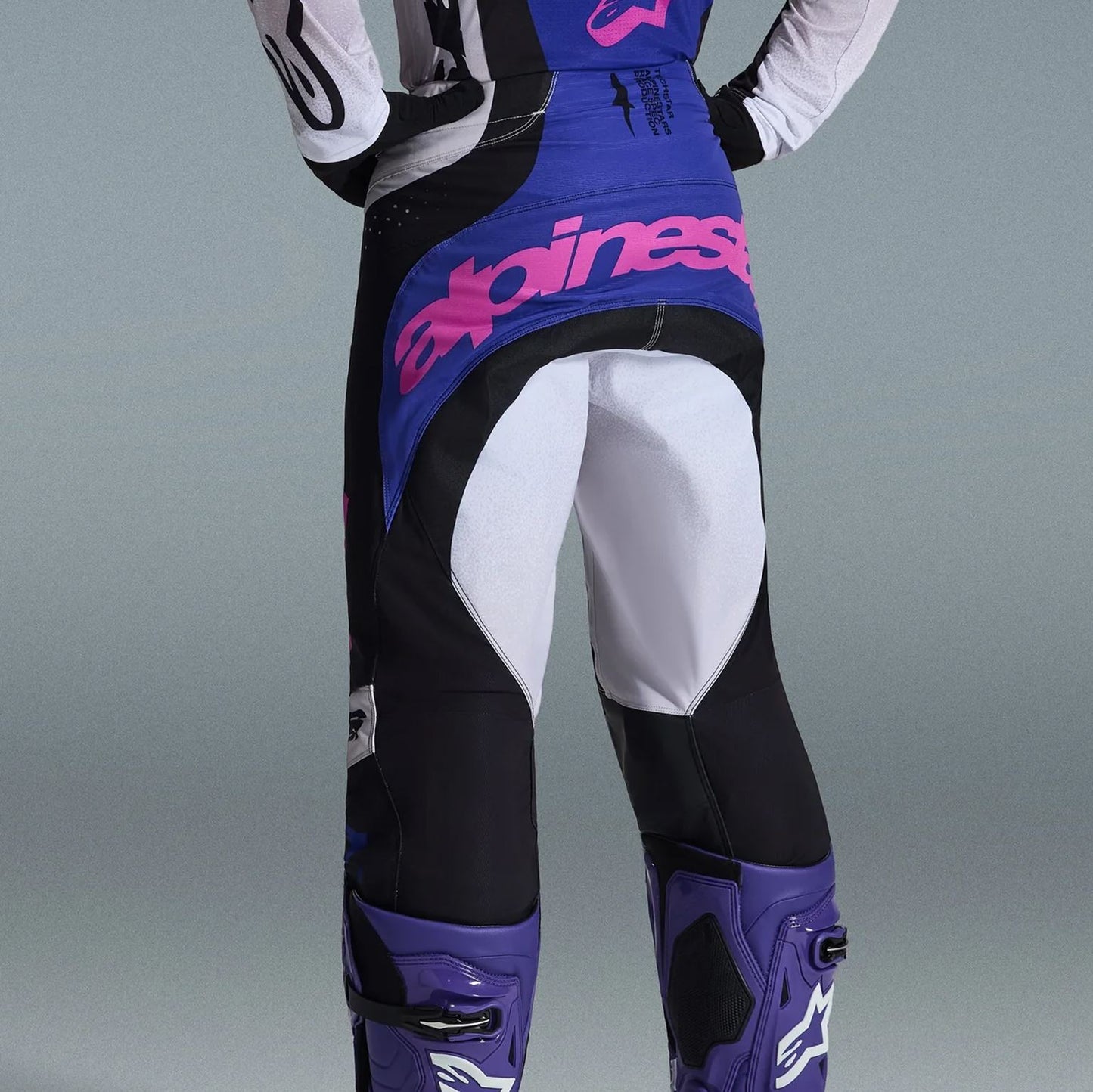 Alpinestars 2026 Techstar Knif Motocross Pants Black Light Grey Purple