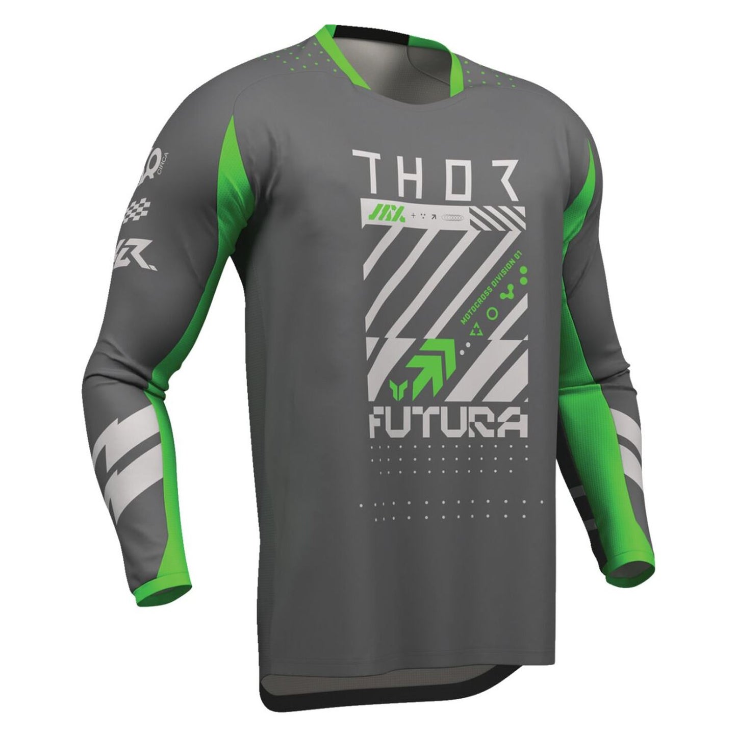 Thor 2026 Launchmode Futura Charcoal Green MX Combo Kit