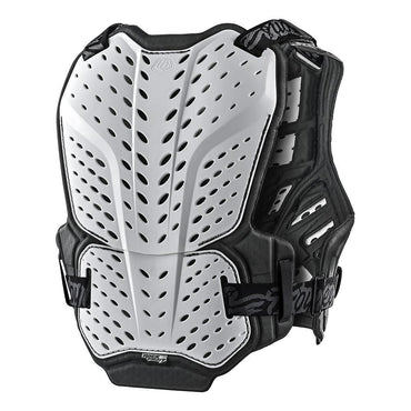 Troy Lee Designs 2025 Youth Rockfight Solid White Chest Protector Youth