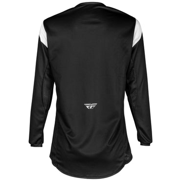 Fly Racing 2025 Youth Kinetic Stoke Motocross Jersey Black White