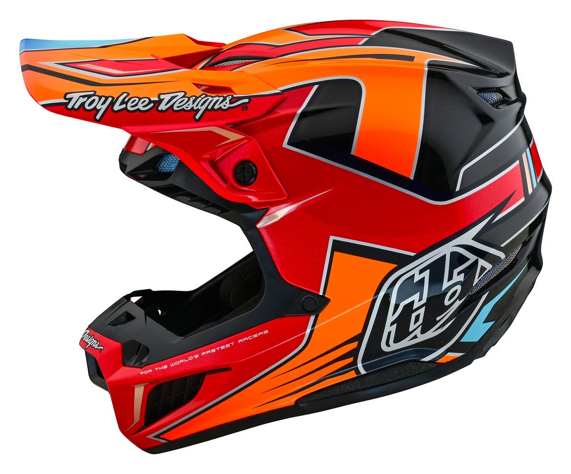 Troy Lee Designs 2025 SE5 Composite Helmet Efix Fire