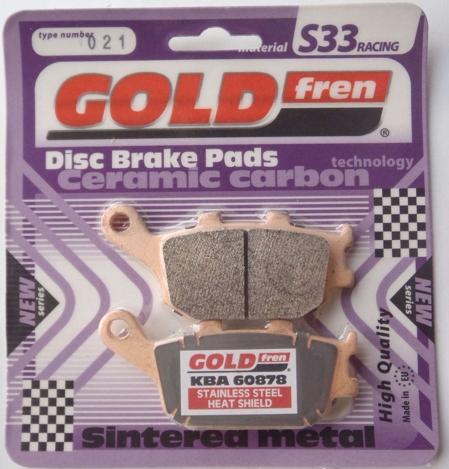 Goldfren Rear Brake Pads GF021S33 Fits Suzuki FZ8-SA 800 Fazer 8 Twin H/light ABS 2011