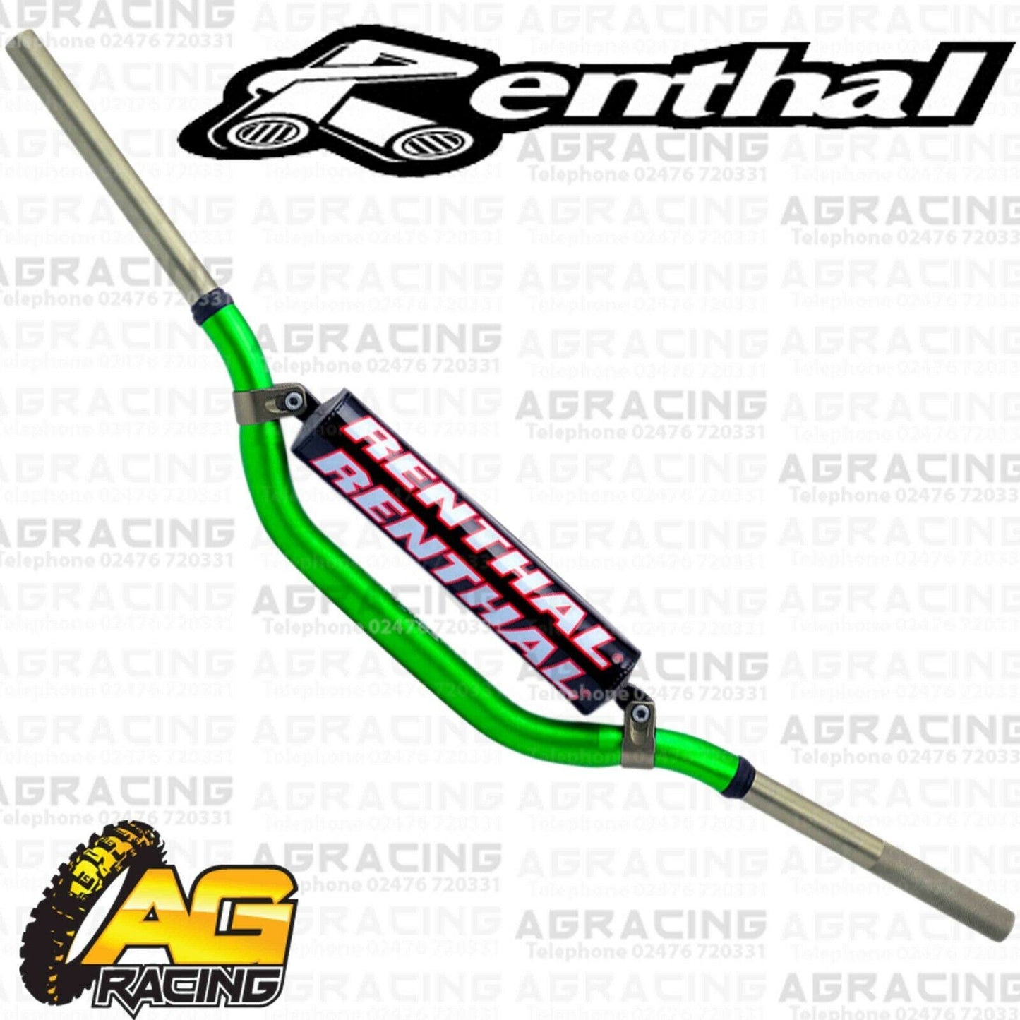 Renthal Twinwall RC Green 997 Handlebar Padded For AJP SPR 250 2022