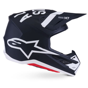 Alpinestars 2026 SM7 Dasher Motocross Helmet Black White Matt