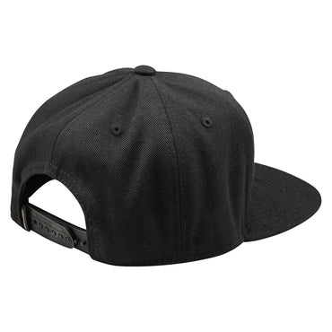Troy Lee Designs Spring 2025 MX Factory Flat Bill Snapback Cap Black
