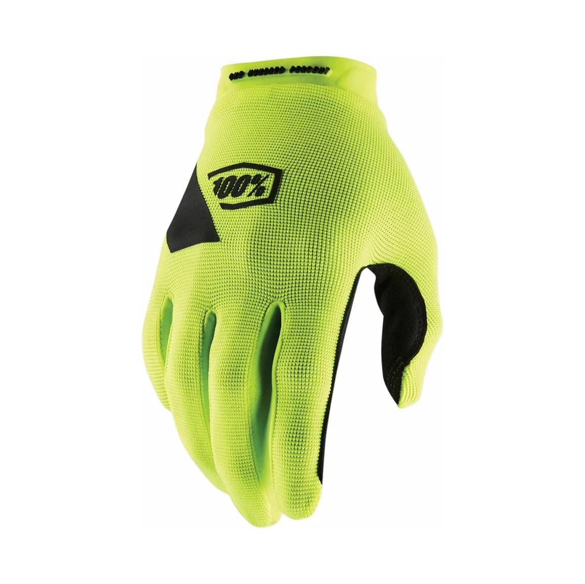 100% MX Gloves Ridecamp Flou Yellow