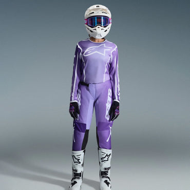 Alpinestars 2026 Womens Stella Fluid Apex Motocross Combo Kit Black White Fuchsia