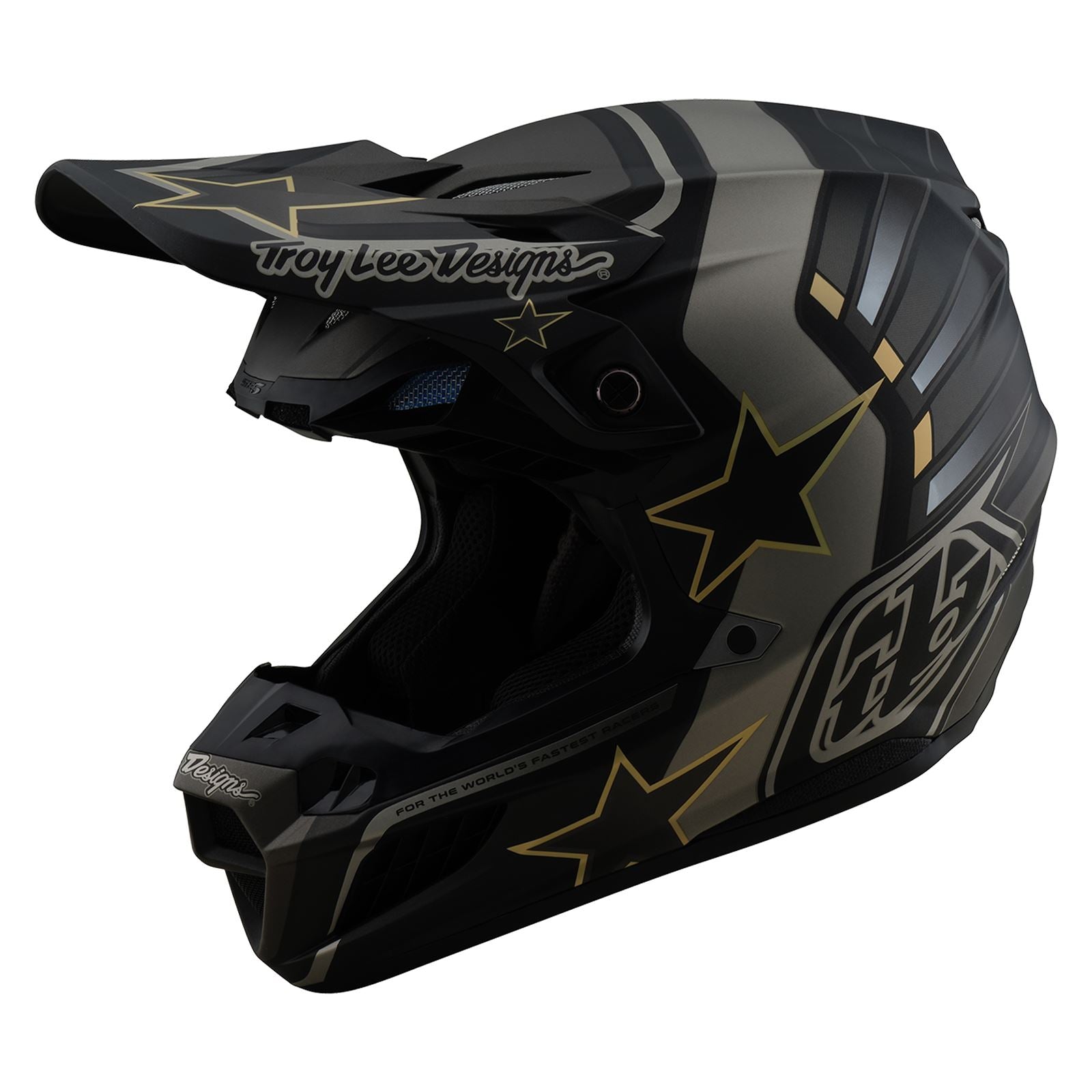 Troy Lee Designs Spring 2025 MX Helmet SE5 Composite Rays Black