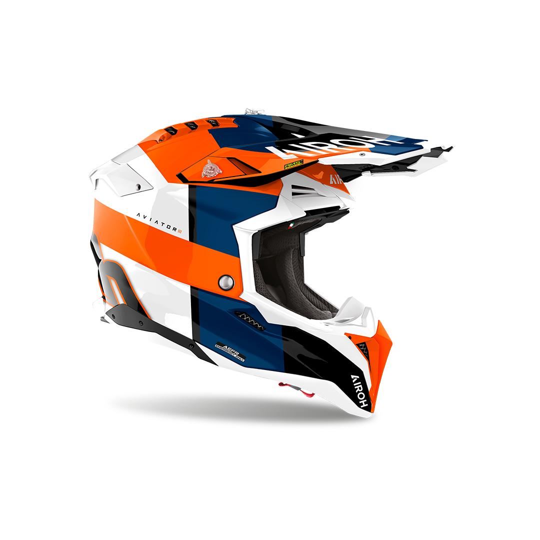 Airoh 2025 Helmet Aviator 3 Monarch Orange Gloss